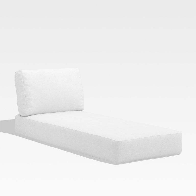 Walker White Outdoor Chaise Cushion