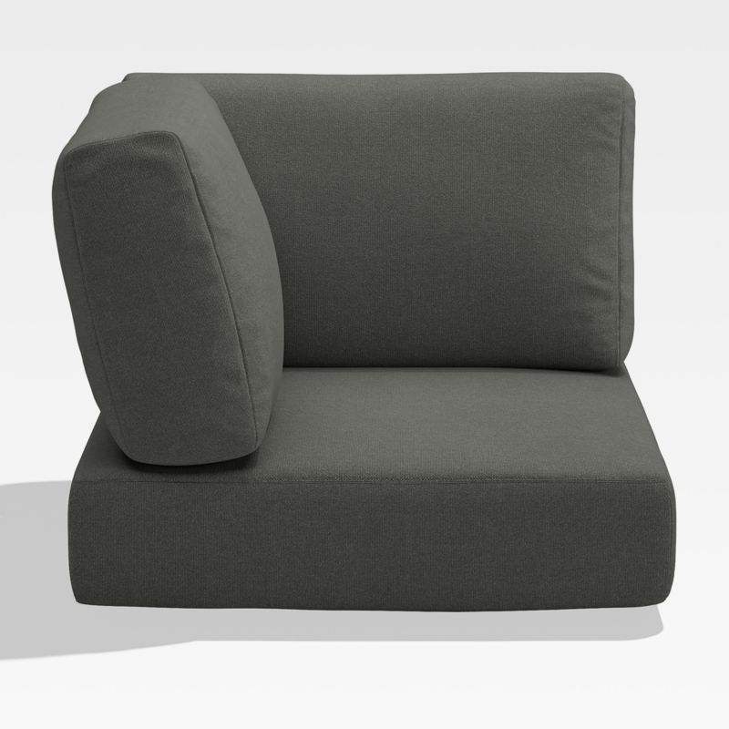 Walker Graphite Outdoor Corner Chair Cushion