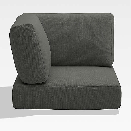 Walker Graphite Outdoor Corner Chair Cushion