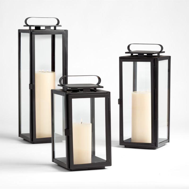 Walker Black Metal Outdoor Lantern 30.25" - image 13 of 18