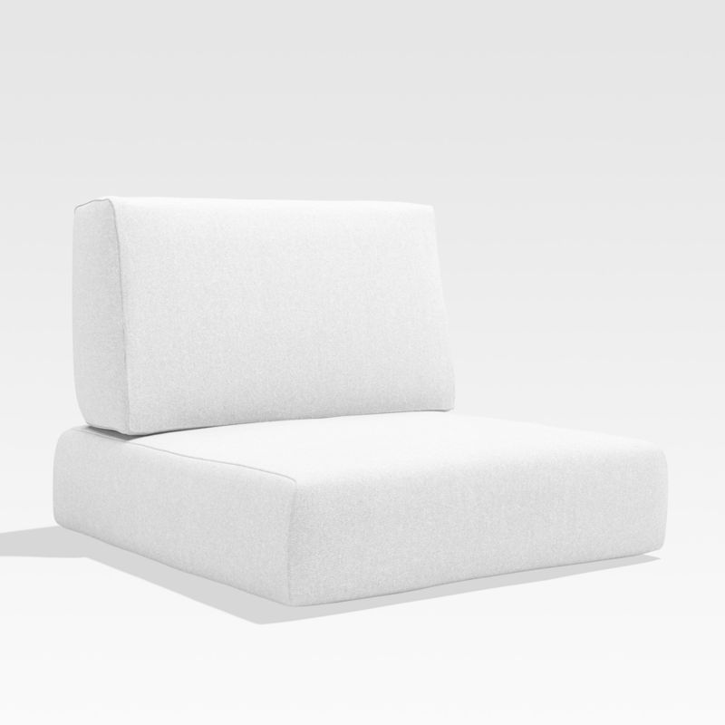Walker White Outdoor Lounge/Swivel Chair Cushions, Set of 2