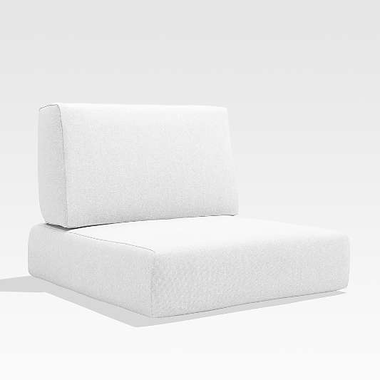 Walker White Outdoor Lounge/Swivel Chair Cushions, Set of 2