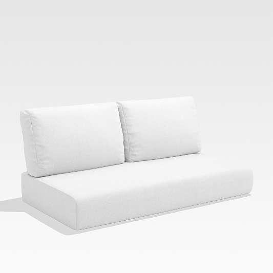 Walker White Sunbrella ® Outdoor Loveseat Cushions