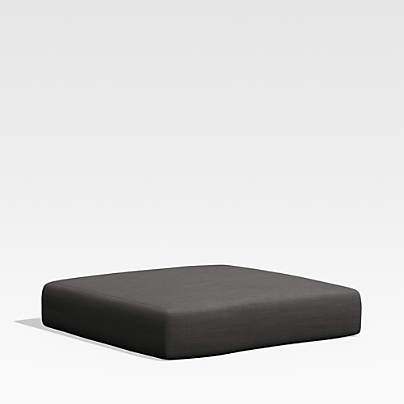 Walker Cast Charcoal Grey Sunbrella ® Outdoor Ottoman Cushion