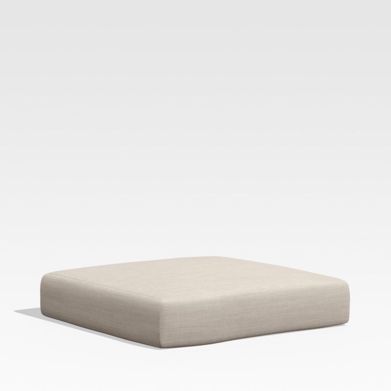 Walker Cast Flax Beige Sunbrella ® Outdoor Ottoman Cushion - image 0 of 3