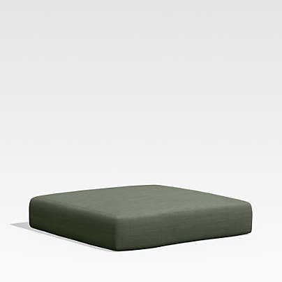 Walker Cast Sage Green Sunbrella ® Outdoor Ottoman Cushion