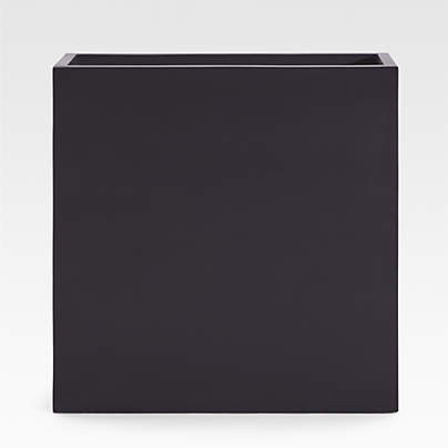 Walker 31.5" x 31.5" Square Black Planter