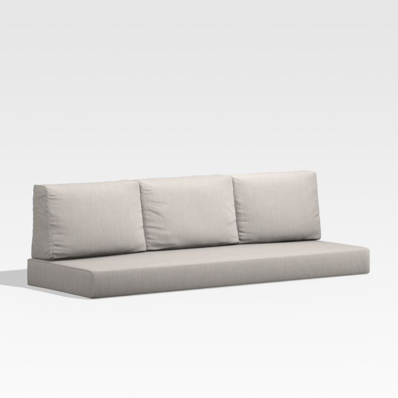 Walker Cast Ash Brown Sunbrella ® Outdoor Sofa Cushion - image 0 of 3