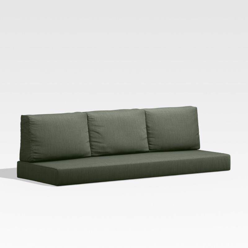 Walker Sage Green Sunbrella ® Outdoor Sofa Cushions, Set of 4