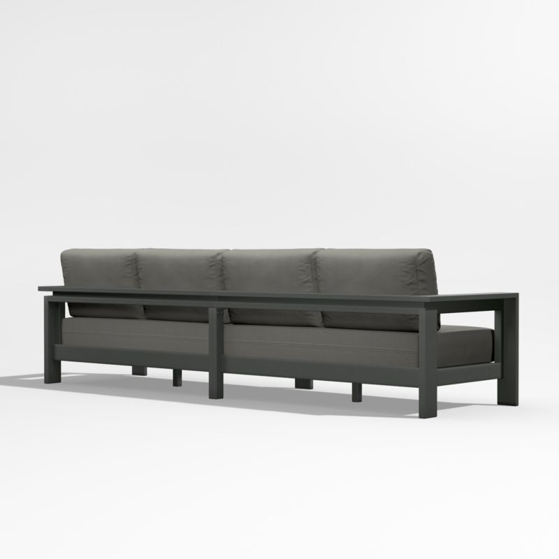 Walker 117" 2-Piece Metal Sectional Sofa with Graphite Sunbrella ® Cushions - image 6 of 9