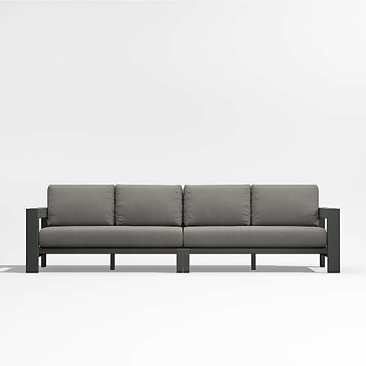 Walker 117" 2-Piece Metal Sectional Sofa with Sunbrella ® Cushions