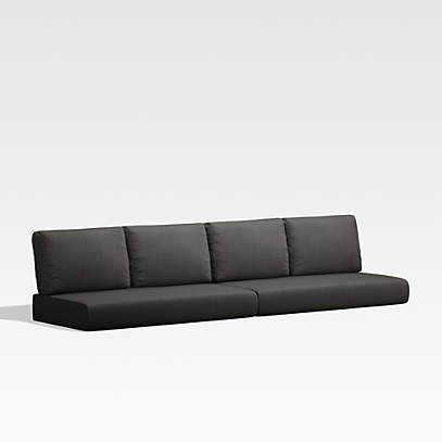 Large black shop sofa cushions