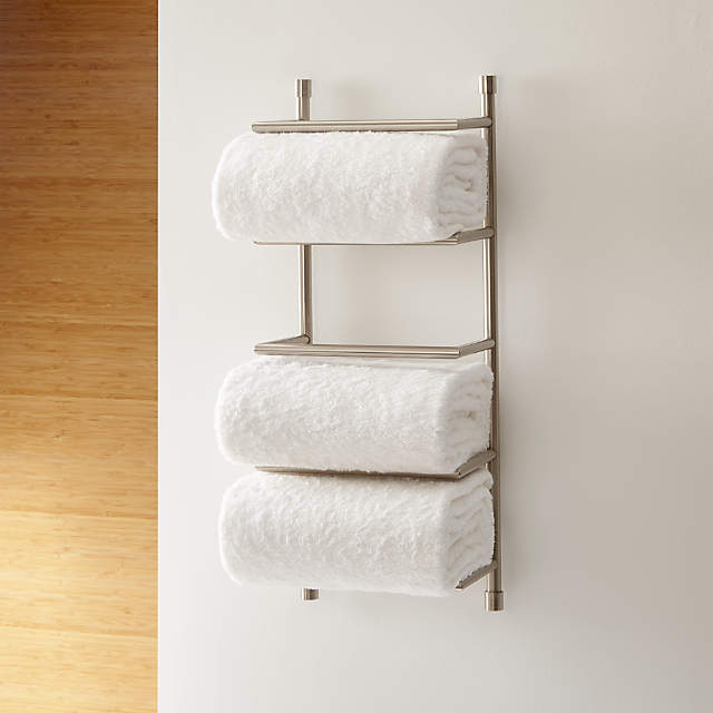 Wallniture Moduwine Wall Mount Towel Rack for Bathroom Wall Decor