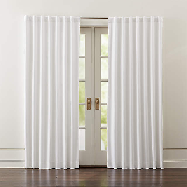 Wallace White Blackout Curtains Crate, Best Blackout Curtains Canada