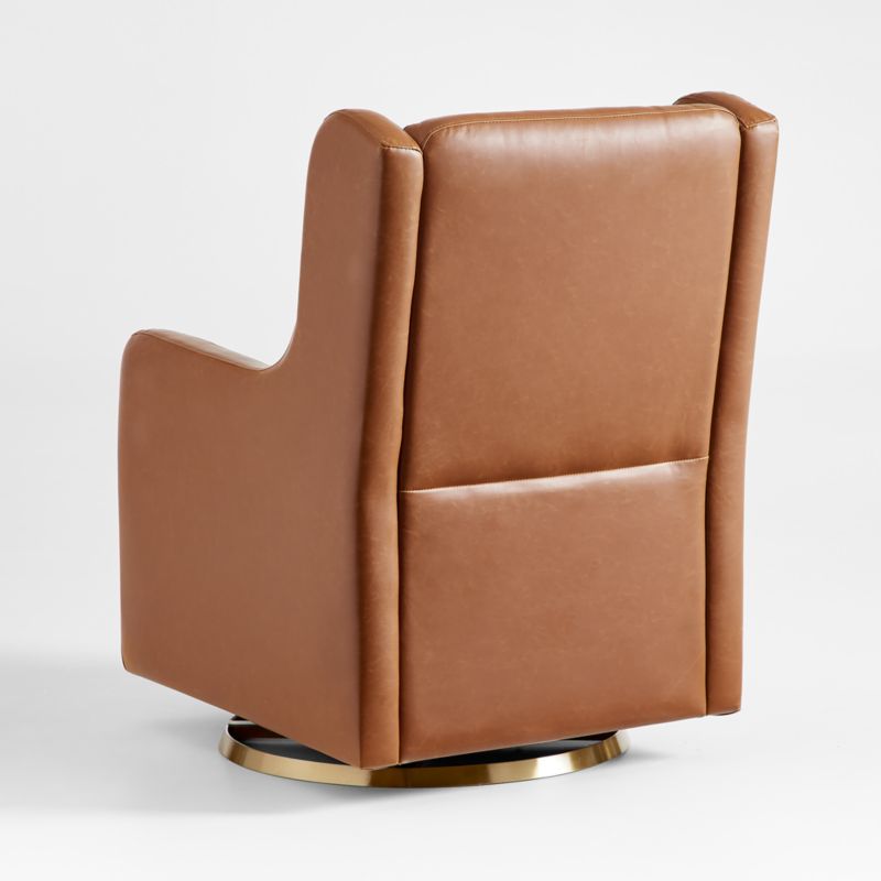 Wally Tan Vegan Leather Nursery Glider Chair - image 8 of 10