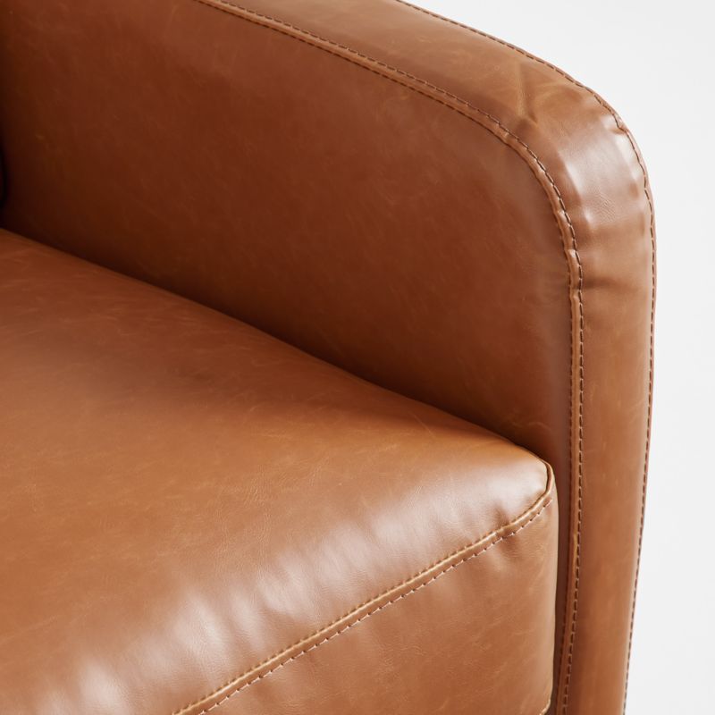 Wally Tan Vegan Leather Nursery Glider Chair - image 9 of 10