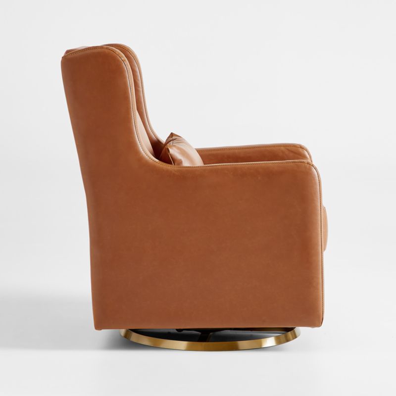 Wally Tan Vegan Leather Nursery Glider Chair - image 7 of 10