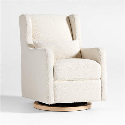 Wally Ivory Boucle Nursery Glider Chair