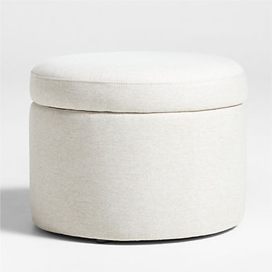 View Wally Woven Beach Beige Nursery Storage Ottoman details