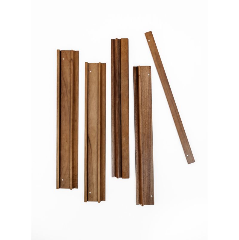 Bam Bird Boutique Walnut Wood Mahjong Racks - image 2 of 4