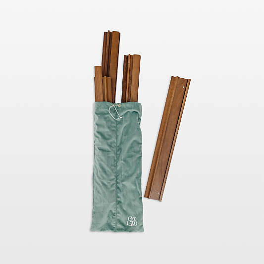 Bam Bird Boutique Walnut Wood Mahjong Racks