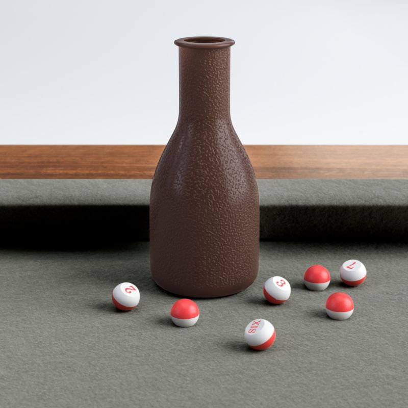 Grey and Walnut Pool Table with Wall Rack and Accessories - image 5 of 13