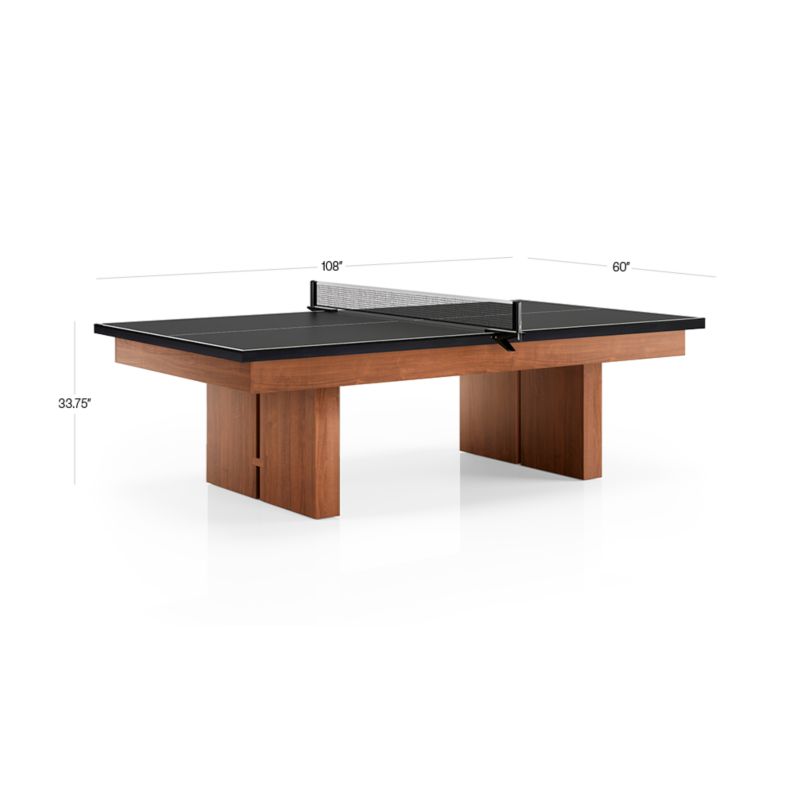 View Black and Walnut Pool Table with Wall Rack, Accessories and Table Tennis Kit - image 2 of 10