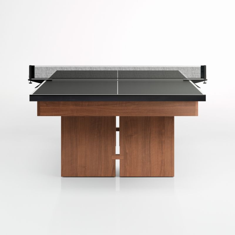 Games Room Table Walnut Ping Pong Table 2 Piece Ping Pong 