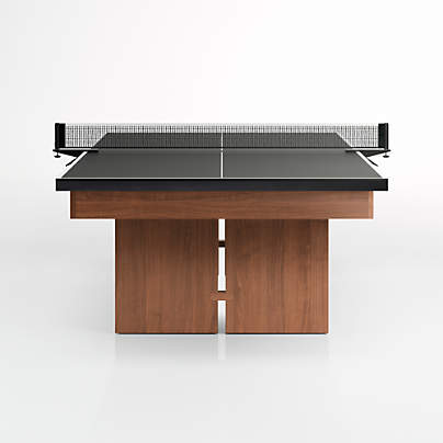 Grey Walnut Pool Table with Wall Rack, Accessories and Table Tennis Kit