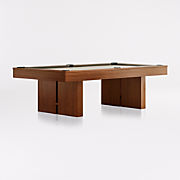 Grey Walnut Pool Table with Wall Rack, Accessories and Table Tennis Kit