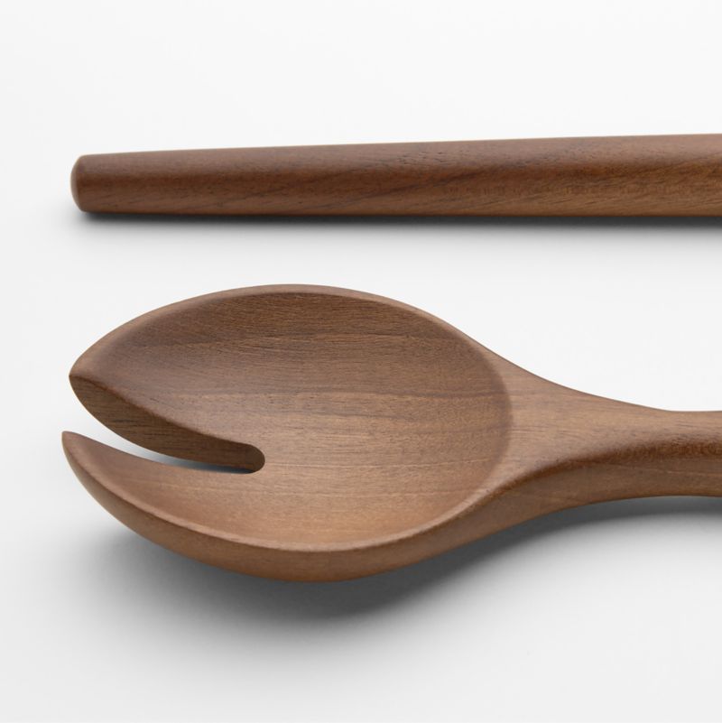 Walnut Servers, Set of 2 - image 4 of 7