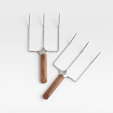 View Crate & Barrel Walnut Turkey Lifters details
