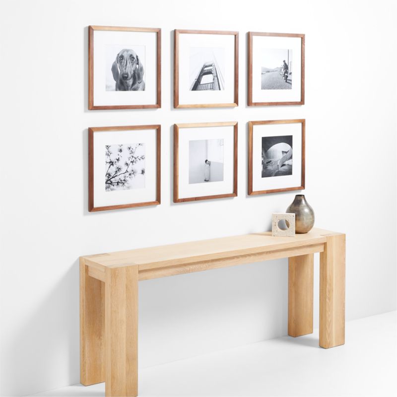 Piece Walnut Wood 11x11 Gallery Wall Frame Set