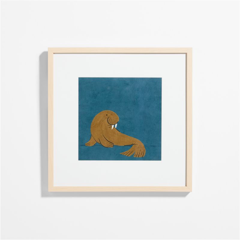 Walrus Framed Wall Art Print