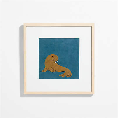 Walrus Framed Wall Art Print