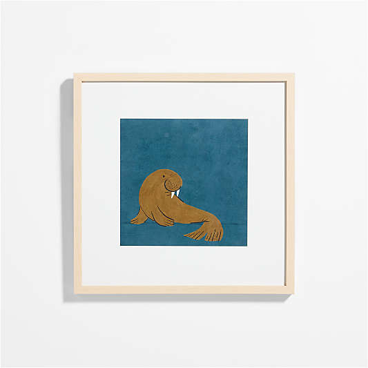 Walrus Framed Wall Art Print