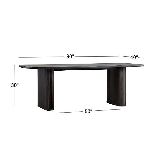 Walton Ribbed Leg 90" Dining Table