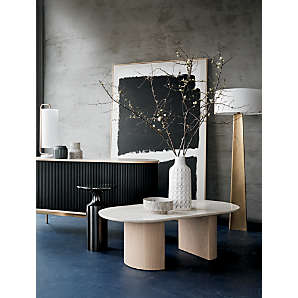 Crate & Barrel Geneva Black Wood Sideboard look-alike from