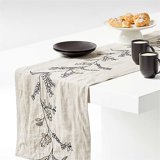 Embroidered Table Runners Crate & Barrel