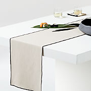 Aspen 120" Warm Natural Organic Cotton Table Runner
