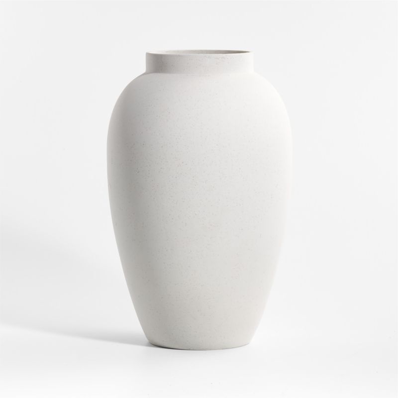 Warrick White Vase 14"
