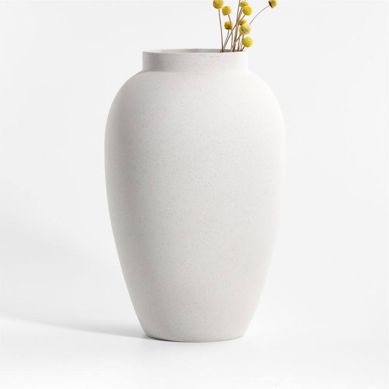 Warrick White Vase 14"