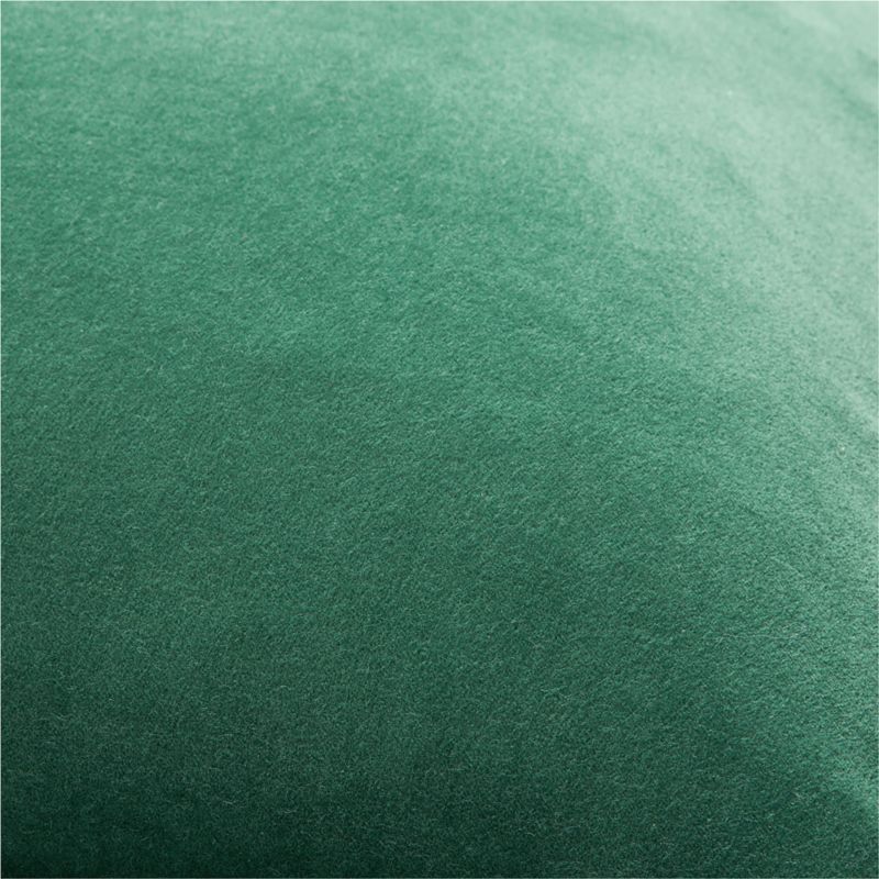 Green Organic Washed Cotton Velvet Throw Pillow Cover 20"x20" - image 3 of 7