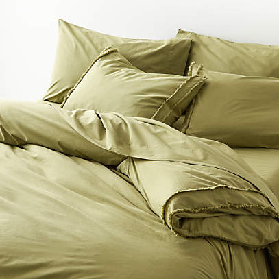 Organic Cotton Fern Duvet Covers, Crate And Barrel Bedding Duvet Covers