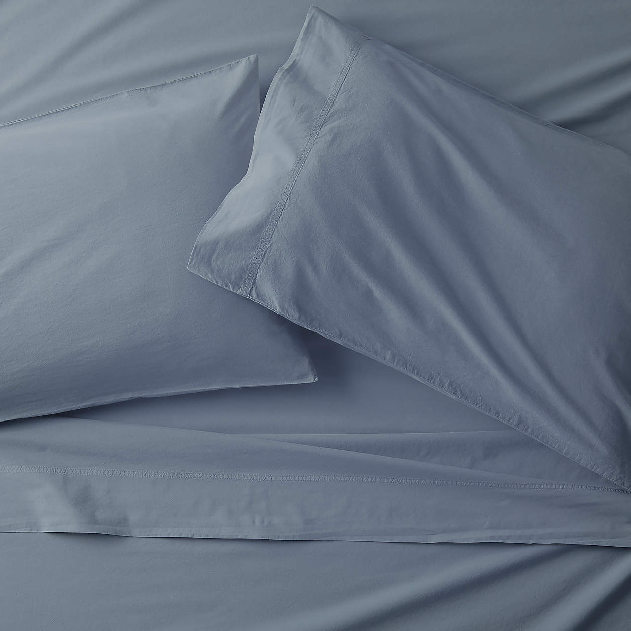 Organic Cotton Blue King Sheet Set