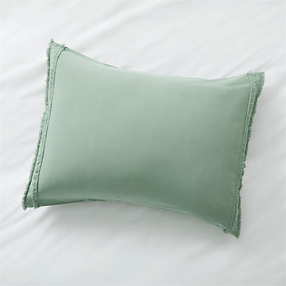 Favorite Washed Organic Cotton Aged Bronze Standard Bed Pillow Sham