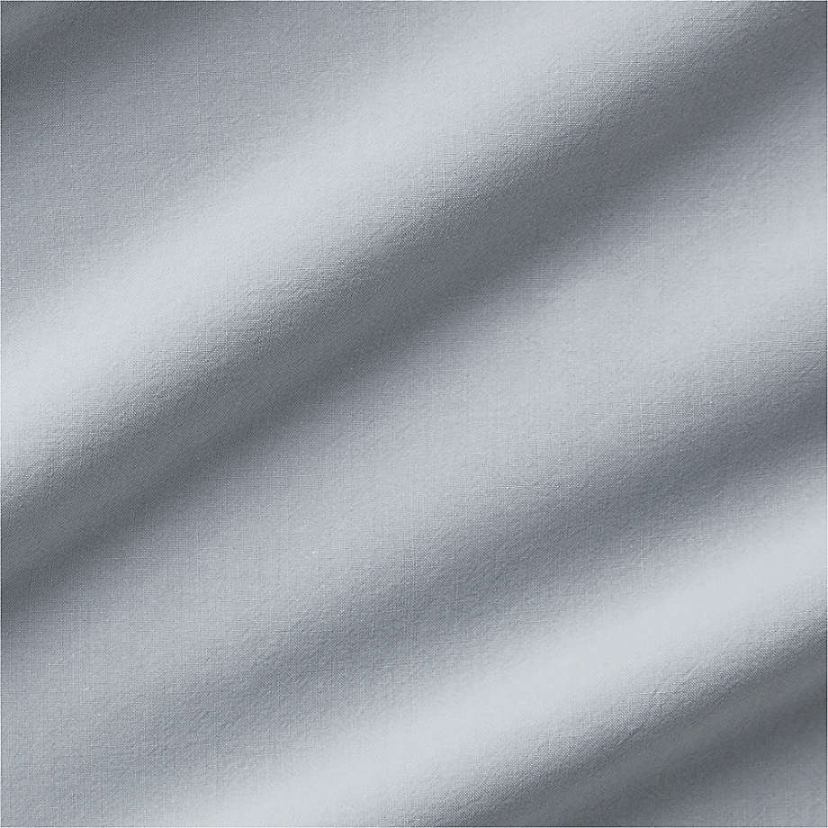 Organic Cotton Mist Blue Full Bed Sheet Set