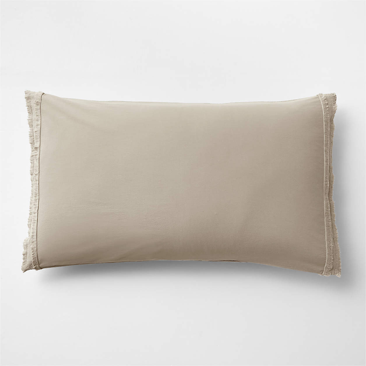 Favorite Washed Organic Cotton Sand Beige King Bed Pillow Sham