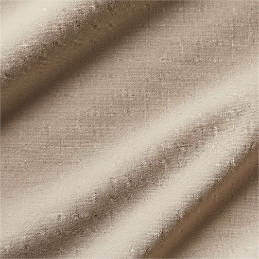 Favorite Washed Organic Cotton Sand Beige Standard Pillowcases, Set of 2