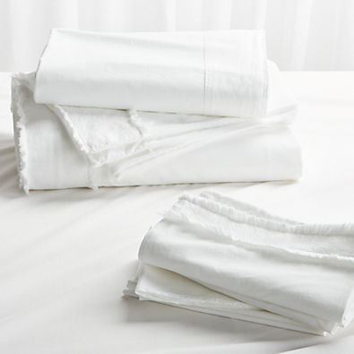 View Favorite Washed Organic Cotton White King Bedding Set details